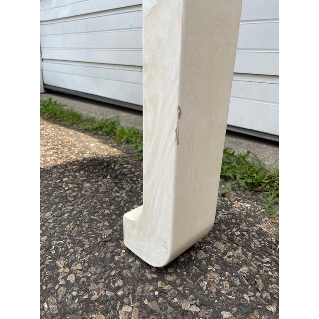 Paint 1980s Postmodern Curved Leg Console Table For Sale - Image 7 of 12