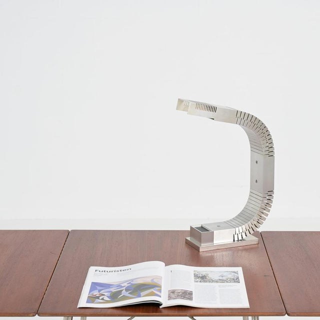 Aluminum Lamp attributed to Serge Mouille, 1950s For Sale - Image 11 of 11