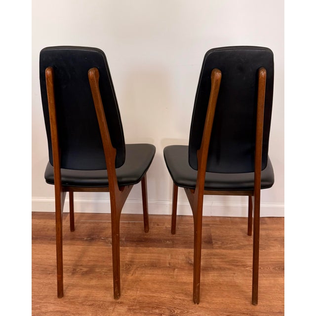 1960s Mid-Century Modern Erik Buch for o.d. Møbler High-Back Teak Dining Chairs, Pair For Sale - Image 5 of 10