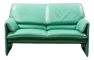 Model Bora Bèta Sofa in Mintgreen Leather by Axel Venthoven for Leolux, 1984