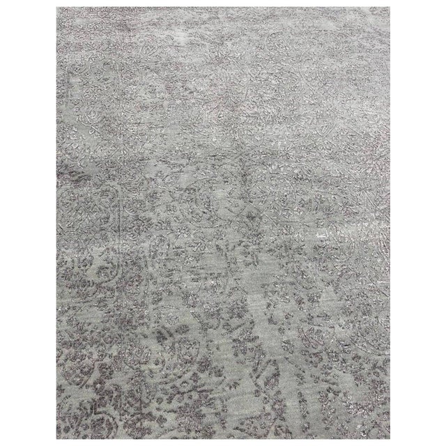 1990s Handwoven Transitional Area Rug 9x12 For Sale - Image 10 of 10