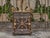 A richly textured and visually commanding Black Forest spirits cabinet, crafted in Germany around 1900. This compact yet...
