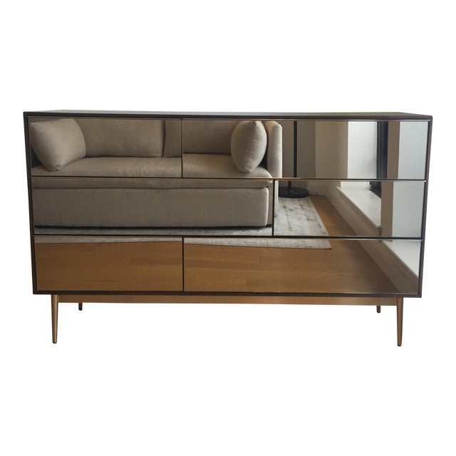 West Elm Nouveau Mirror 6 Drawer Dresser Chairish