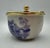 Vintage Chinoiserie Porcelain & Brass Covered Sugar Bowl For Sale - Image 10 of 11