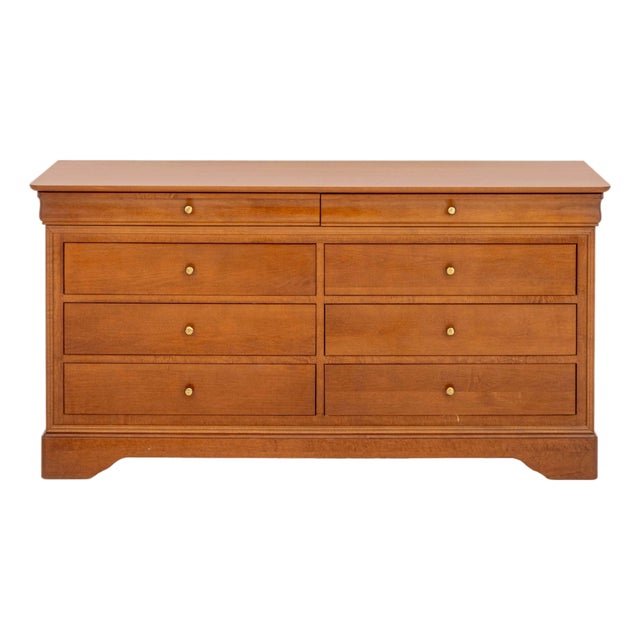 Louis Philippe Style Maple Chest of Drawers For Sale