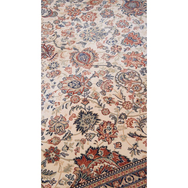 Large Wool Rug with Beige, Brown, Yellow and Red Tones For Sale - Image 3 of 12