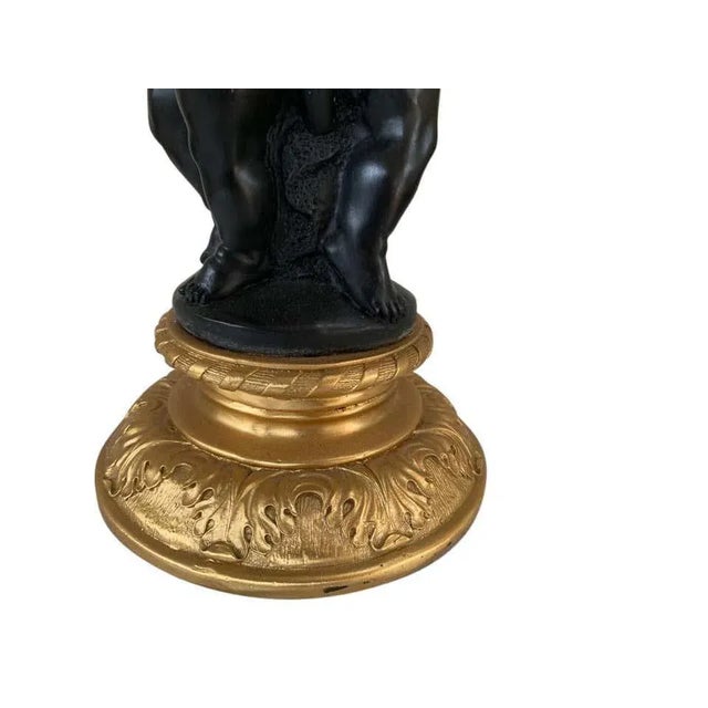 French Ormolu & Bronze Cherub Dish Stand or Tazza, 20th Century For Sale - Image 5 of 10
