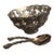 Vintage Godinger Silver-Plated Grapevine Pedestal Salad Bowl and Servers - 3 Pieces For Sale