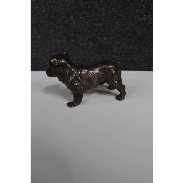 Silver Sterling Silver Bulldog Figurine For Sale - Image 8 of 15