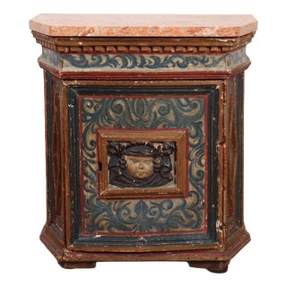 Italian Painted Apothecary Cabinet For Sale
