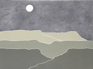 Peter Keefer, "Taos Dusk," Serigraph