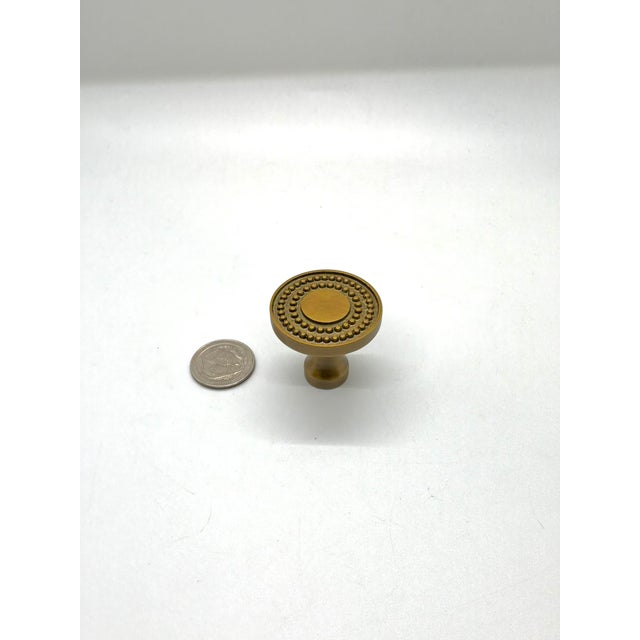 Hickory Chair Knob Satin Brass. Classic Design.