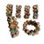Vintage Geometric Spiked Napkin Rings Featuring Iridescent, Multi-Toned Metallic Beads - Oil Slick - Set of 6 For Sale - Image 4 of 5