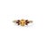 Embrace vibrant color and striking design with this beautifully crafted Oval Citrine and Garnet Cluster Ring. At its heart...