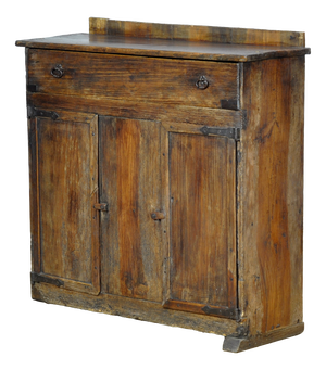 Antique Rustic Pine Cabinet, 1820