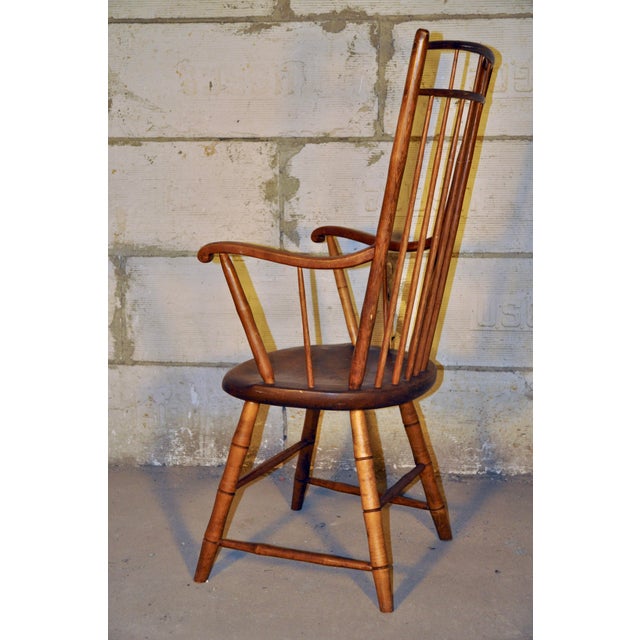 Early 20th Century Windsor Style Spindle Back Chair For Sale - Image 4 of 8