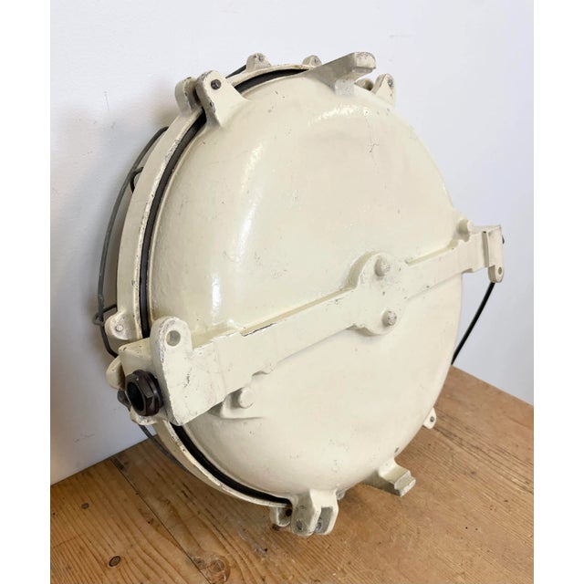 Industrial Cast Iron Wall or Ceiling Lamp, 1970s From Elektrosvit For Sale - Image 9 of 12