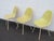 Herman Miller Eames Set of 3 Fiberglass Shell Chairs 1960s Light Yellow 6640 For Sale - Image 12 of 18