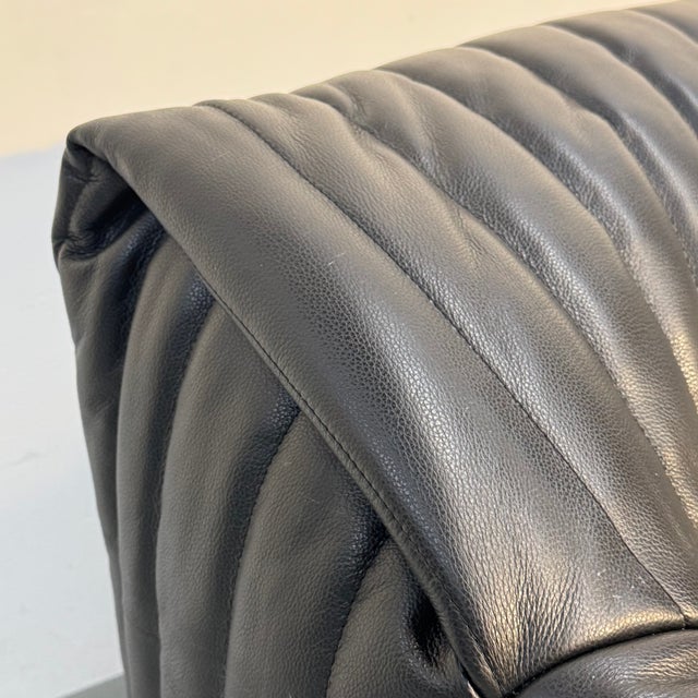 Black French Sandra Lounge Chair by Annie Hieronimus for Ligne Roset, 1970s For Sale - Image 8 of 13