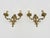 Gilt Bronze 2-Arm Fire Pot Wall Sconces, 1960s, Set of 2 For Sale - Image 4 of 9