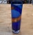 Mid-Century Modern Vintage Italian Decorative Blue Vase 1980s For Sale - Image 3 of 7