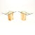 Vintage Italian Travertine and Brass Side Tables from Artedi, 1970s, Set of 2 For Sale - Image 12 of 12