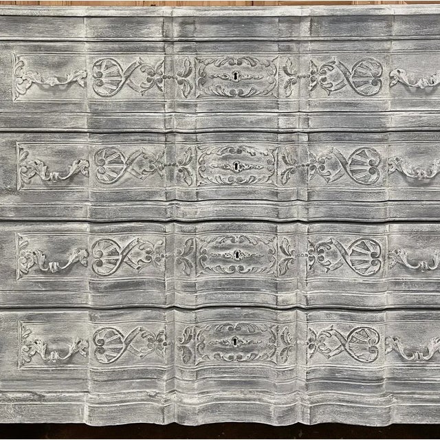 19th Century French Louis XIV Painted Commode For Sale - Image 9 of 13