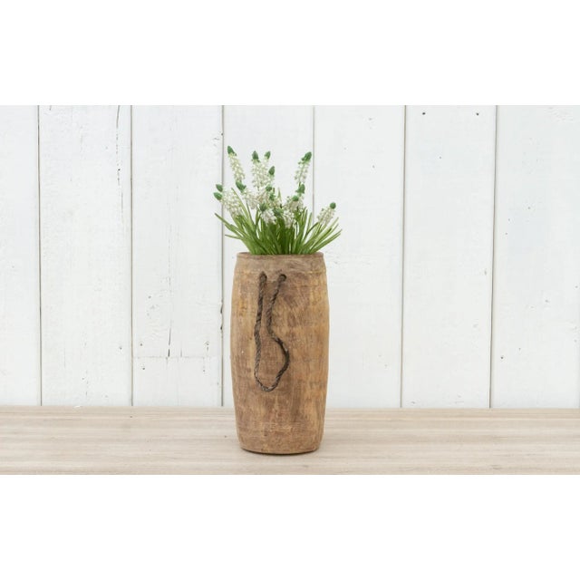 These elegant and rustic milk pots are found in villages all over India. Originally used to store milk, this vessel has a...