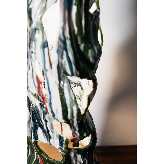 Vintage Table Lamp in Ceramic by Ernesto Treccani, 1970 For Sale - Image 15 of 18