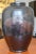 Art Deco bronze vase with two swimming Koi fish in relief. Hand made in Japan in 1930's. Signed by the artist.