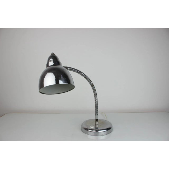 - Chrome is very scratched - Minor signs of use - Bulb E26-E27 - Free US plug adapter. - Wear consistent with age and use....