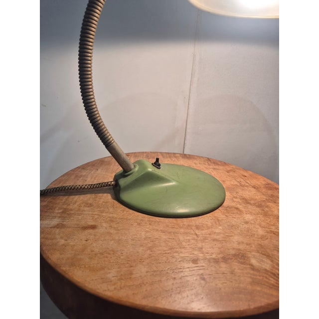 Bauhaus Desk Lamp in Green, 1920s For Sale - Image 4 of 14