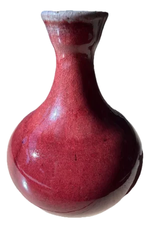 Jugtown Pottery Oxblood Vase 5" – Vernon Owens Signed & Dated 2009