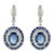 This is part of Chairish’s Fine Jewelry assortment. Blue Sapphire Dangle earrings to make a statement with your look....