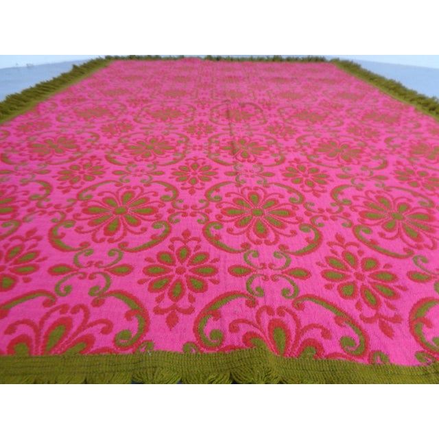 Large Barocco World Creations Wool Bedspread by Bolis, Italy, 1970s For Sale - Image 15 of 18