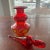 Mid Century Amberina Decanter/Genie Bottle with flame stopper that is in very good condition with no chips or cracks and...