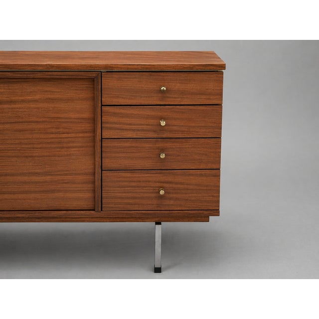Wood Large Model 167/6 Credenza by Pieter de Bruyne for Al Meubel / V-Form, Belgium, 1961 For Sale - Image 7 of 11