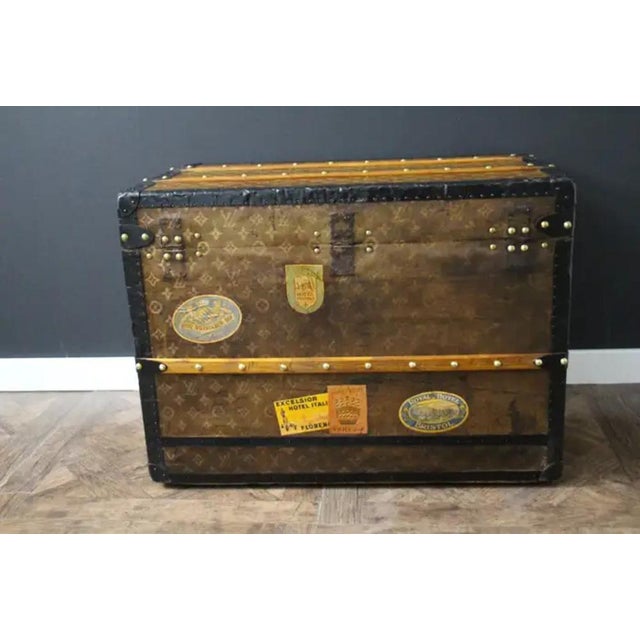Trunk in Woven Canvass from Louis Vuitton, 1890s For Sale - Image 6 of 17