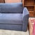 Blue American Leather for Crate & Barrel Queen Bedford Trundle Sleep Sofa, Lake Chenille For Sale - Image 8 of 12