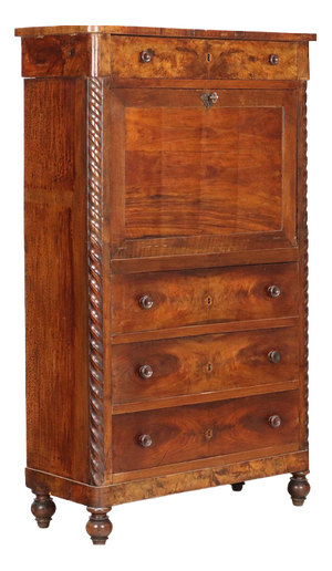 Vintage Mahogany and Feather Secretary