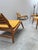 1960s Vintage Lounge Chairs with Ottomans in Oak by Heinz Heger for PGH Annaberg Buchholz, 1960s, Set of 4 For Sale - Image 5 of 10