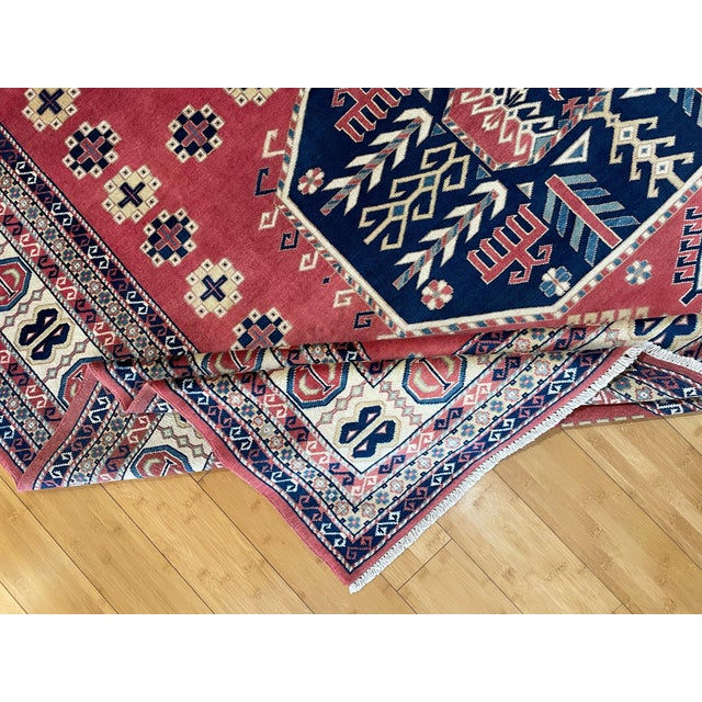 Vintage Caucasian Shirvan Tribal Wool Rug For Sale - Image 10 of 10