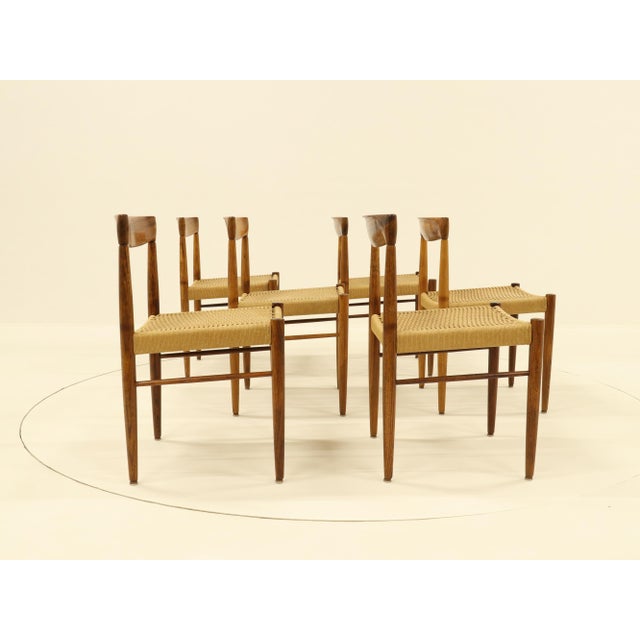 Wood Rosewood Dining Chairs attributed to H. W. Klein for Bramin, Denmark, 1960s, Set of 6 For Sale - Image 7 of 18