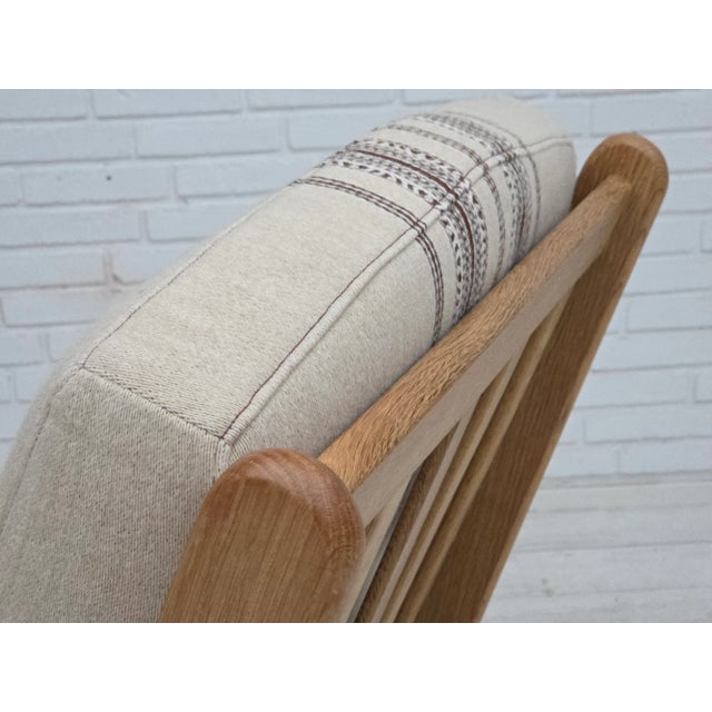 Vintage Danish Armchair in Furniture Wool and Oak, 1970s For Sale - Image 17 of 18