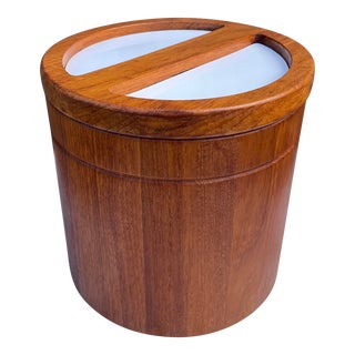Mid-Century Danish Modern Teak Ice Bucket For Sale