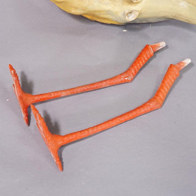 Rare Terracotta Stork for Garden Decoration, Germany Ca. 1950s For Sale - Image 9 of 9