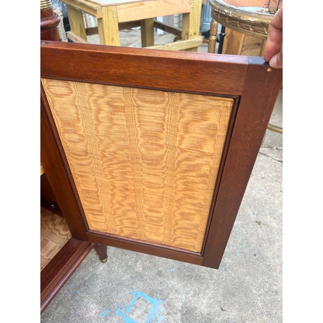 French 19th Century Louis XVI Carrara Marble Top Mahogany Sideboard For Sale - Image 10 of 12
