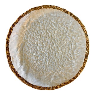 Ivv "Glacier" Gold Edge Modern Organic Platter - 2 Available For Sale