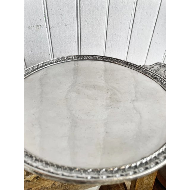 Art Deco 1928 Silver Plated Bowman-Biltmore Hotel Dessert Stand For Sale - Image 3 of 6