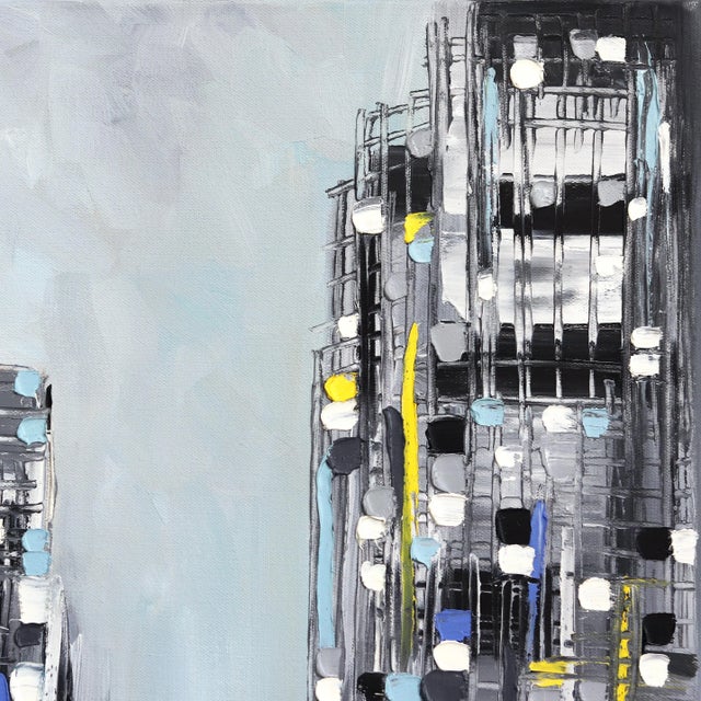 Abstract "Early City Stroll" Original Artwork by Ekaterina Ermilkina For Sale - Image 3 of 10